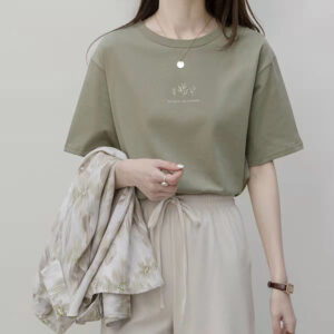 Korean Style Round Neck T-Shirt