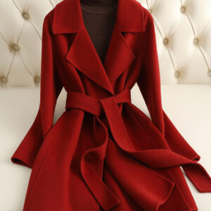 Mid-Length Slim-Fit Wool Coat