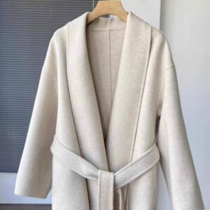 Cashmere Tencel Wool Collared Coat