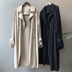British Style Flowy Lightweight Coat