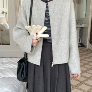 High-End, Structured Wool Double-Faced Coat