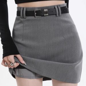Gray Suit Skirt