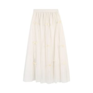 Bow-Knot Mesh Skirt