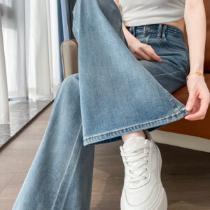 Retro Flared Wide-Leg Pants