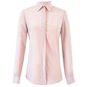 Long-Sleeved Silk Shirt