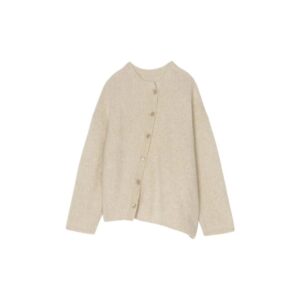Loose-Fitting Asymmetrical Cardigan
